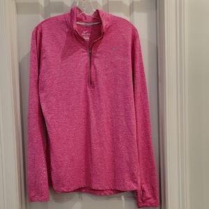 Nike Fuchsia Quarter-Zip Top